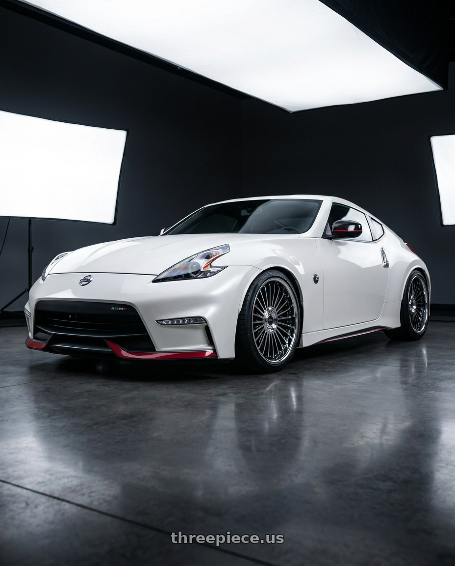 2020 Nissan 370Z with Work Emitz Black Polish 5x114.3 19x7.5 +38 wheels