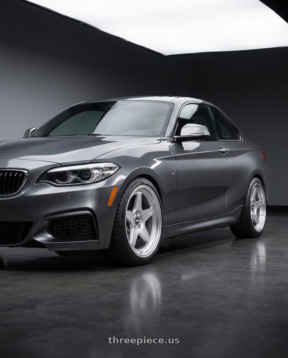 2018 BMW M240i with ESR Wheels CR SERIES CR5 5x100 18x10.5 +22 Hyper Silver wheels