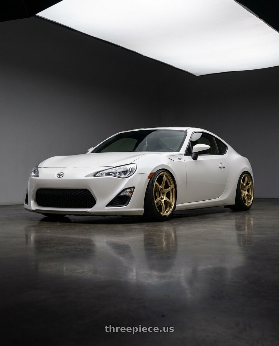 2016 Scion FR-S with Advan RGIII 5x100 17x8.0+48 Gold wheels