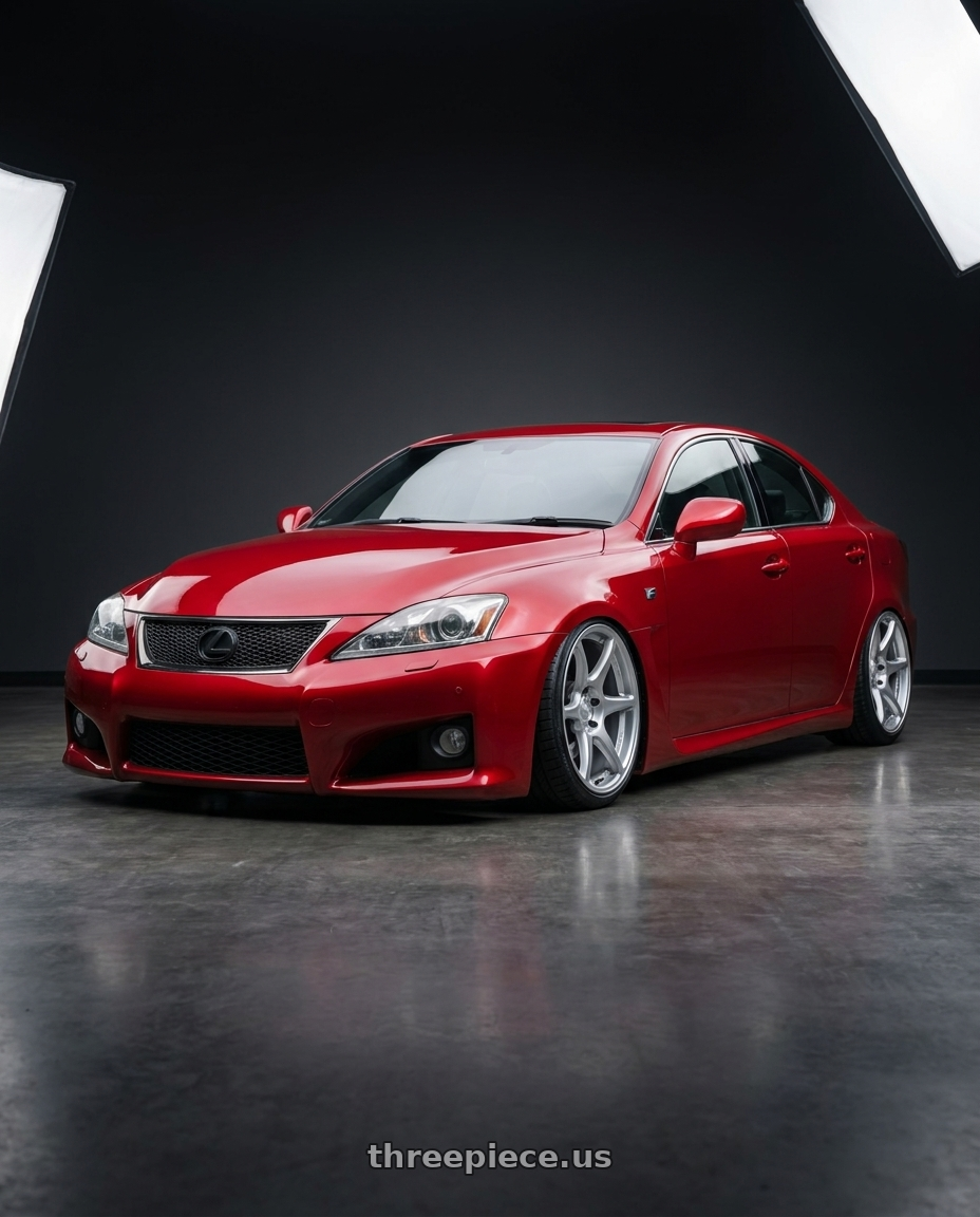 2012 Lexus IS-F with Kansei K11S Tandem 5x114.3 19x9.5 22 Hyper Silver wheels