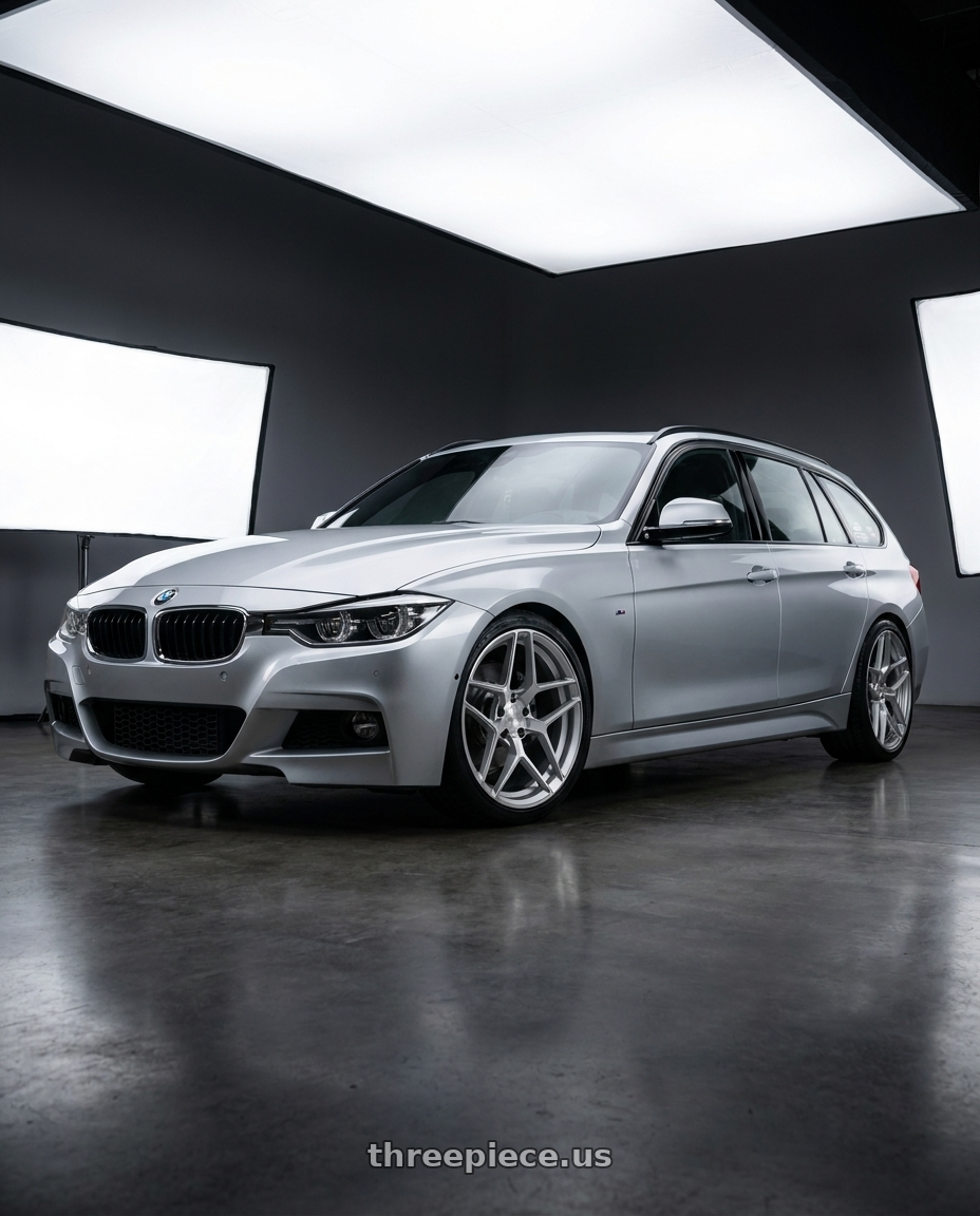2016 F31 Touring  with Avant Garde Wheels M650 BLANK 20x9.5 +BLANK Silver Machine wheels