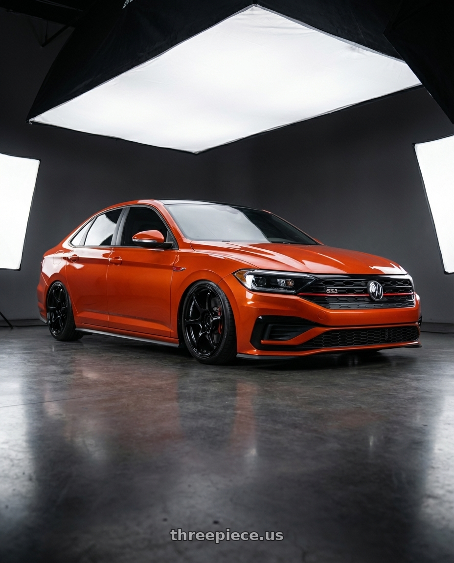 2023 Volkswagen Jetta GLI MK7 with Advan RGIII 5x112 19x8.5+45 Gloss Black wheels