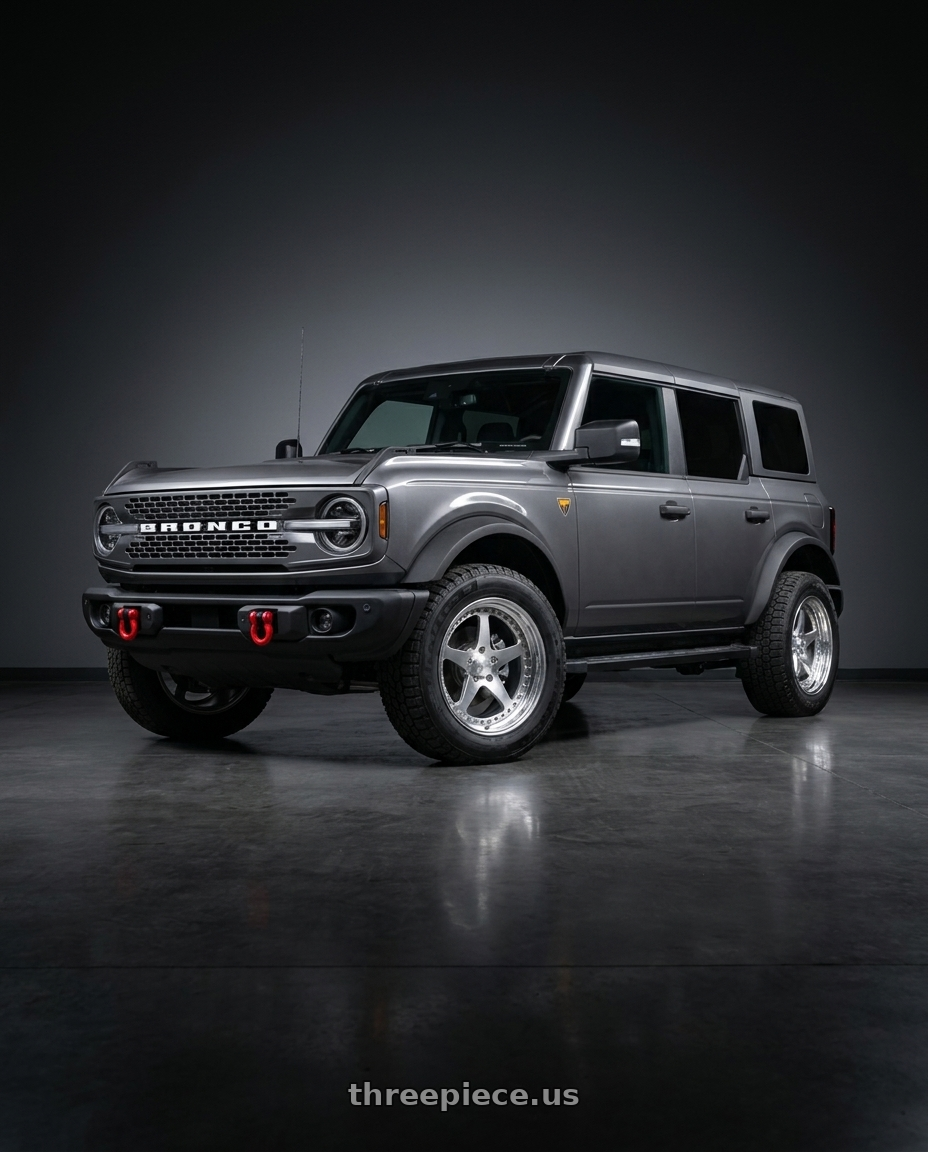 2023 Ford Bronco  with CCW SA50 6x139.7 17x8 +30 Polished wheels