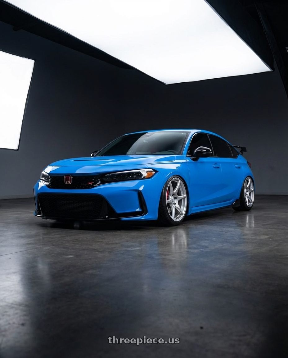 2024 Honda Civic Type R with Kansei K11S Tandem 5X120 19x9.5 22 Hyper Silver wheels