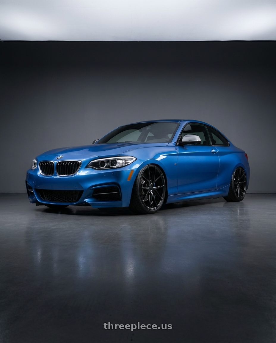 2018 Bmw M240I with Niche 1PC M117 MISANO 5X112 19X8.5 +34 MATTE BLACK wheels