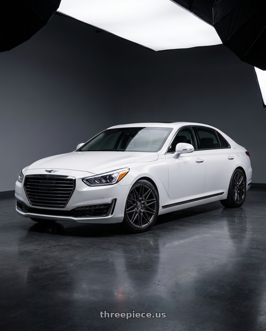 2018 genesis g90 ultimate with Axe CF1 5x114 20X10+40 CARBON wheels