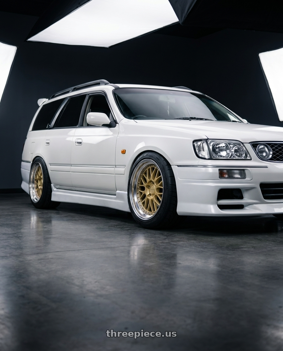 1998 Nissan Stagea with Work Brombacher Mesh wheels