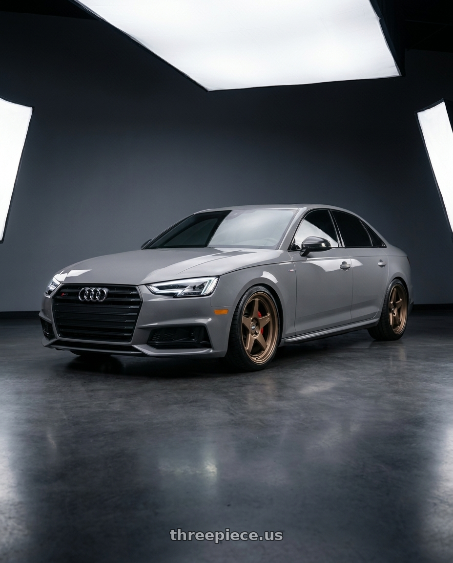 2019 Audi s4 with ESR Wheels CR SERIES CR5 5x112 18x8.5 +30 Matte Bronze wheels