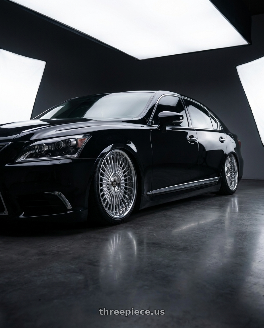 2014 Lexus LS460L with Work Emitz Chrome 5x100 19x9.0 +12 wheels