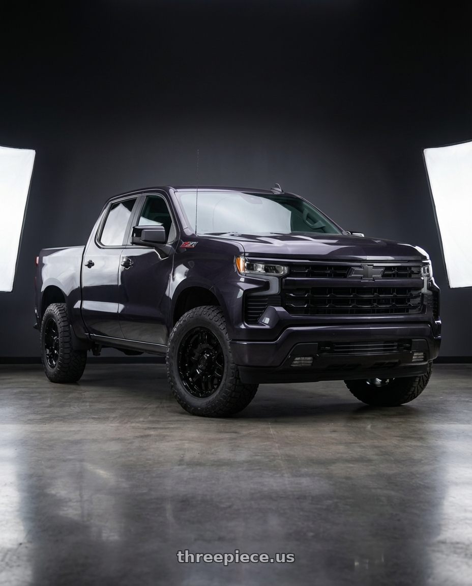 2023 Chevrolet Silverado 1500 with Gear Off Road 713B 6x139.7 20x9 +10 Gloss Black wheels