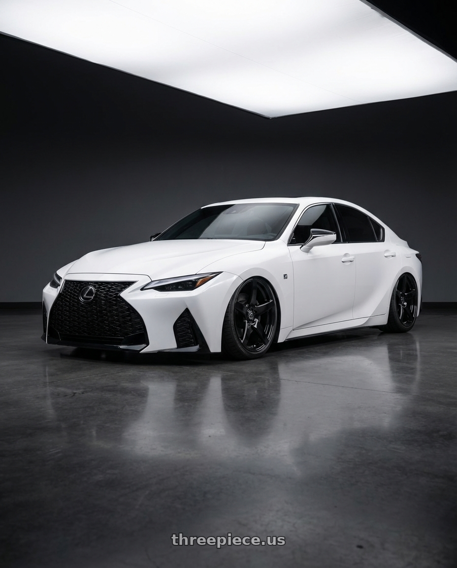 2018 Lexus IS 350 F Sport with Forgestar CF5 5x114.3 19x9 +35 Gloss Black wheels