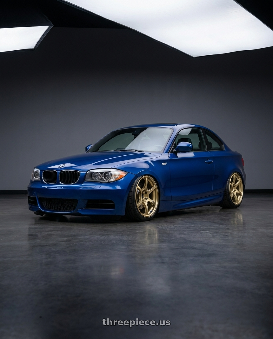 2011 E82 135I with Advan RGIII 5x114.3 19x9.5+45 Gold wheels