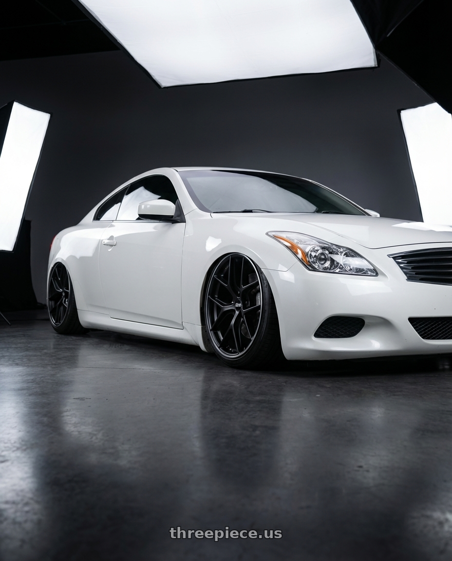 2014 Infiniti G37 Coupe with BBS CC-R 5x114.3 19x8.5+30 Satin Black wheels