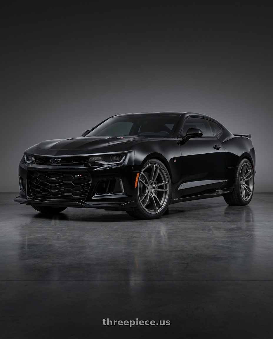 2019 Chevrolet Camaro SS with American Racing AR941 MACH FIVE 5X120 20X10 +22 GRAPHITE wheels