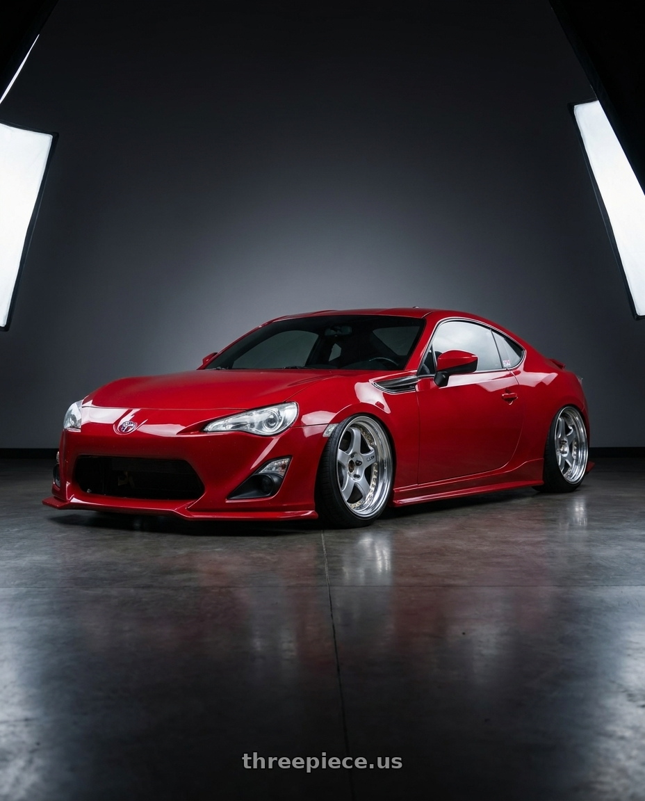 2013 scion frs with SSR Professor SP1 5x114.3 18X9+31 HP Disk Silver wheels