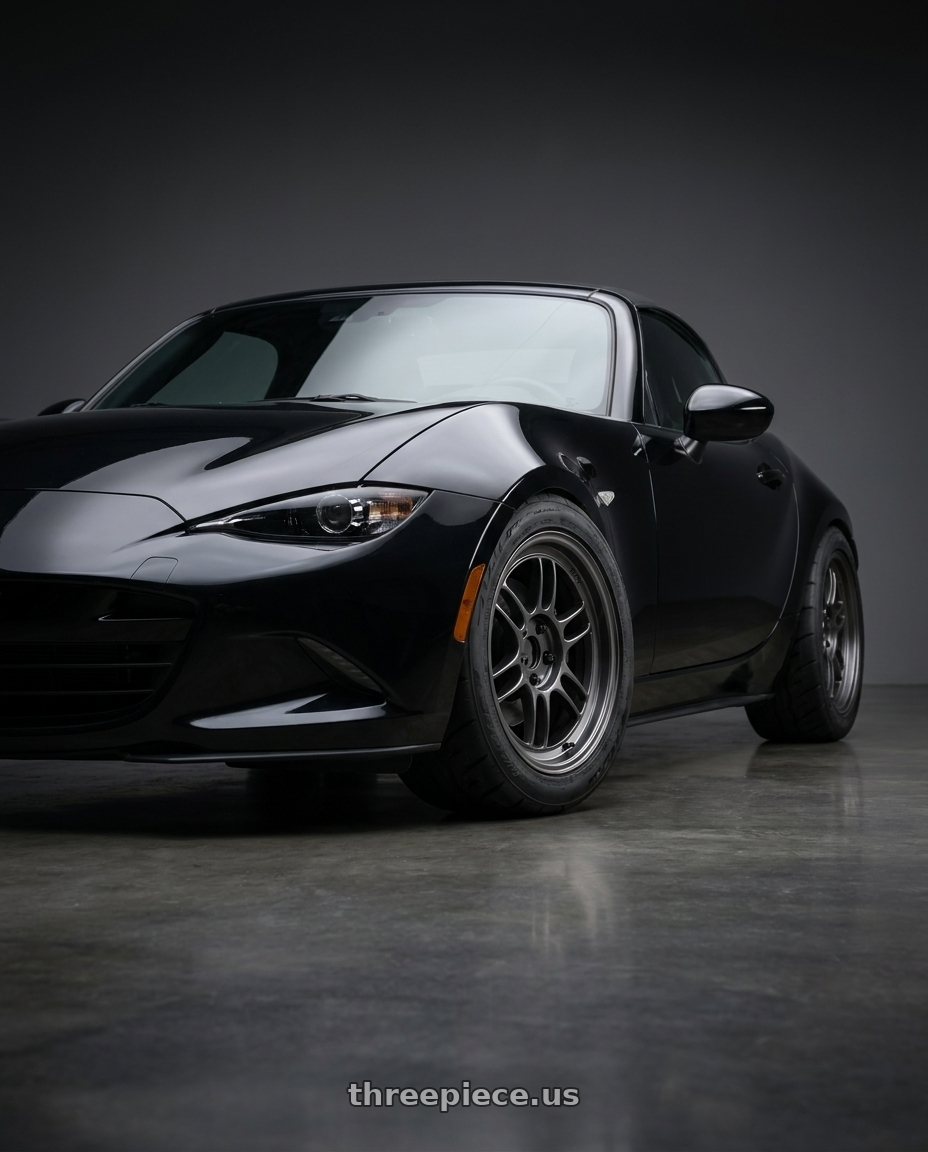 2026 Mazda Mx5 nd with Enkei RPF1 4x100 15x8+28 Gunmetal wheels