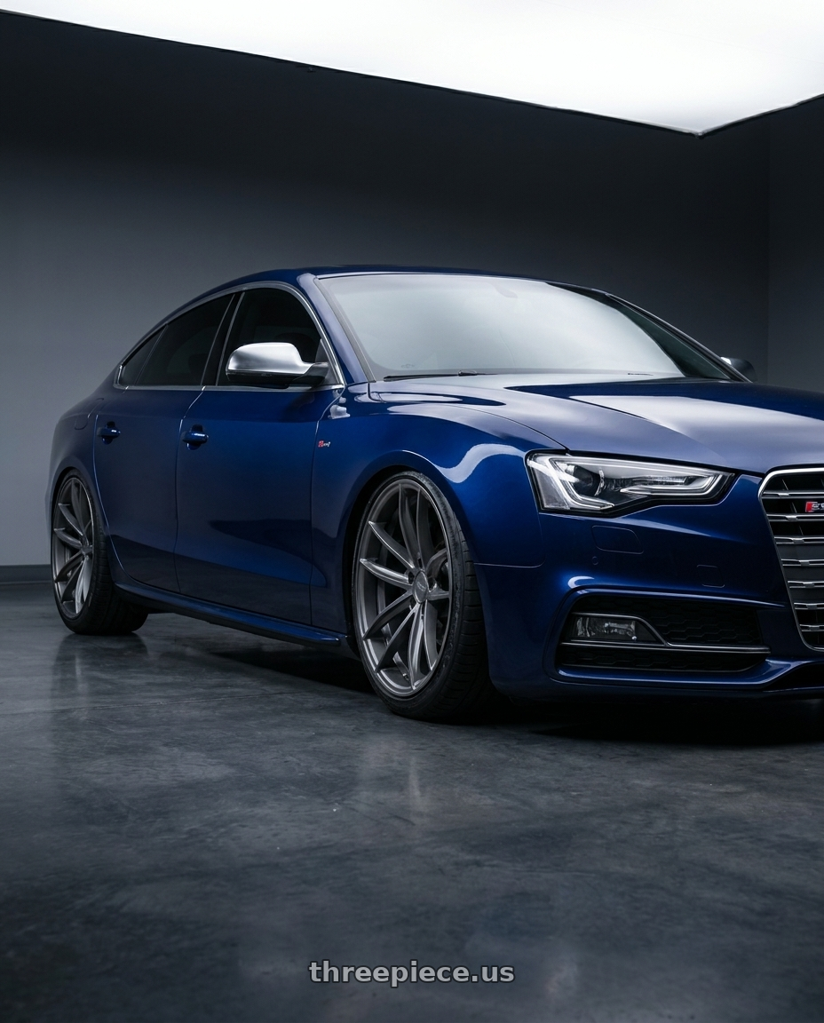 2014 Audi S5 B8 with Niche 1PC M116 MISANO 5X112 20X9 +32 MATTE GUN METAL wheels