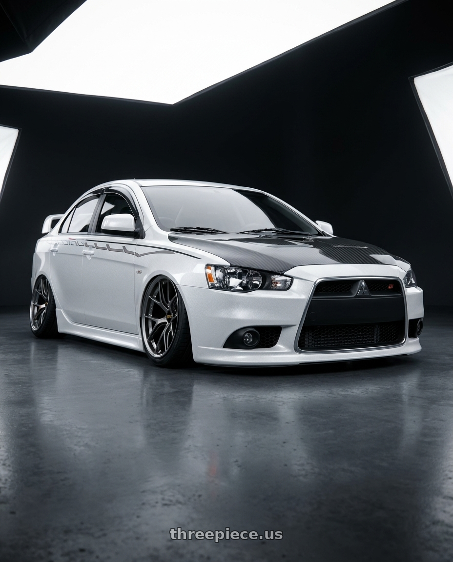 2012 Mitsubishi fortis with BBS FI-R CL 20x9.0+52 Diamond Black wheels