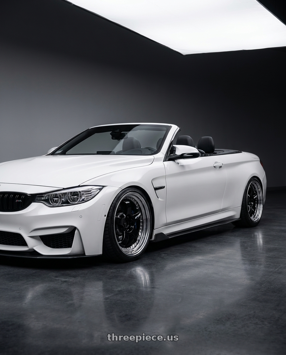 2020 BMW M4 with Work Meister S1 3P 5x100 18x9.5-9 A Disk Black wheels