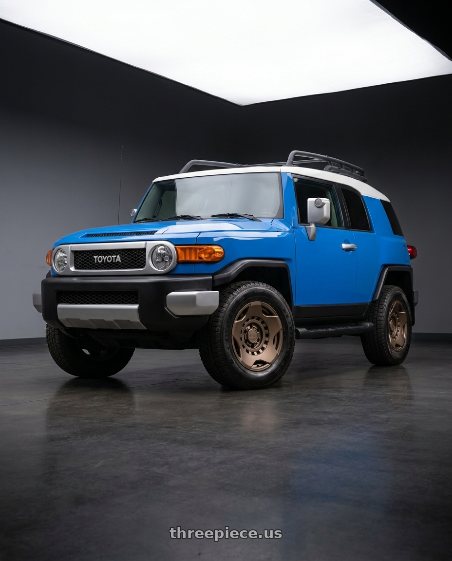 2007 Toyota FJ Cruiser with Black Rhino MUZZLE 6X139.7 17X9 -18 MATTE BRONZE wheels