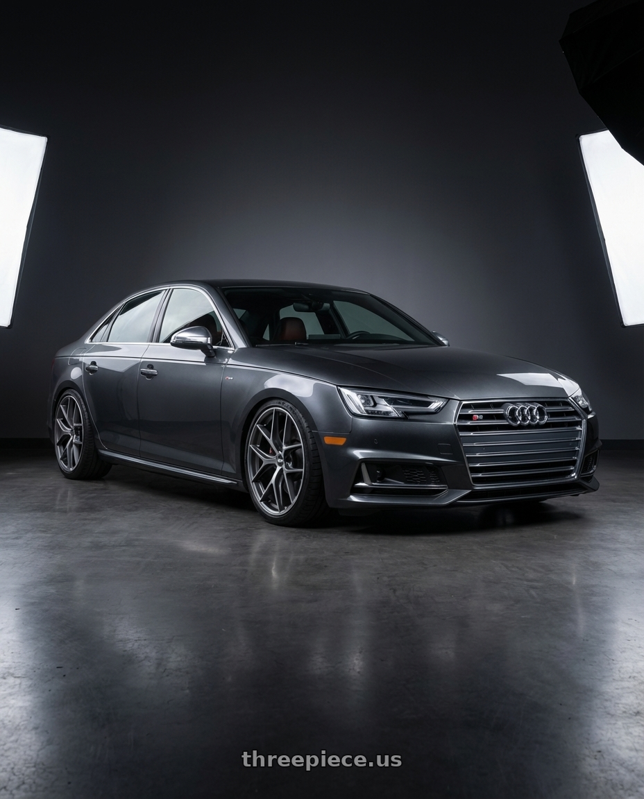 2023 Audi S4 B9 with BBS CC-R 5x112 20x9.5+42 Graphite w/ Diamond Cut Face wheels