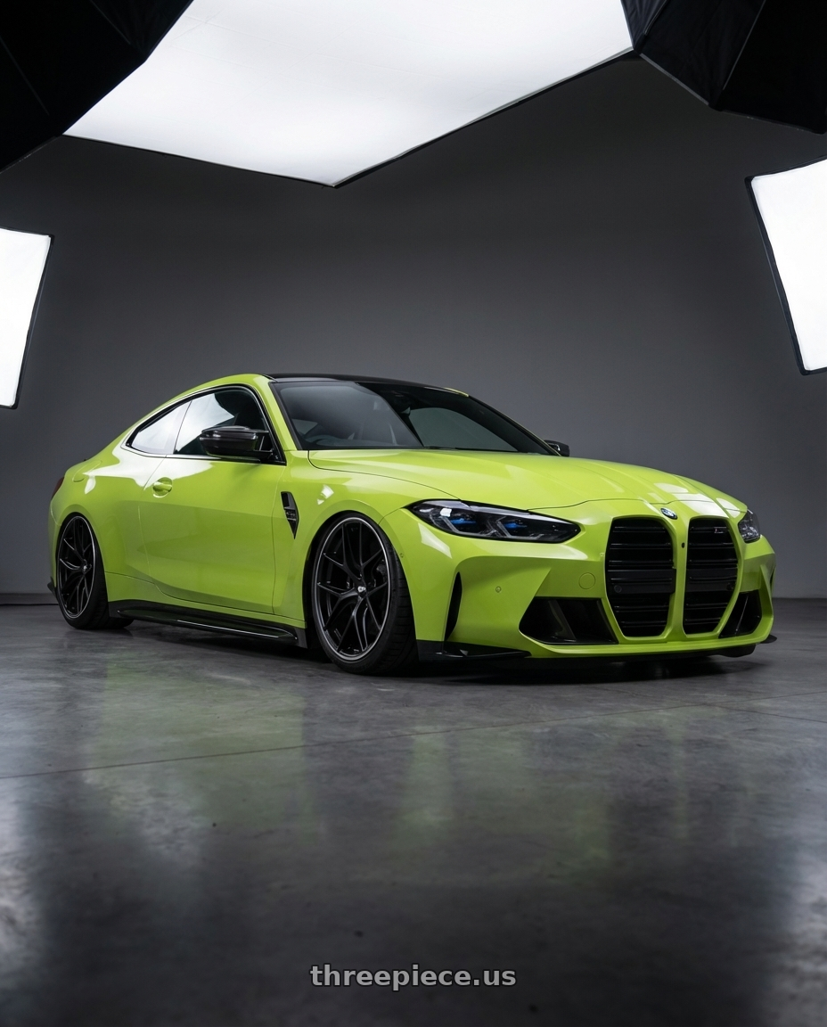 2024 BMW M4 G82 with BBS CC-R 5x112 19x8.5+30 Satin Black wheels