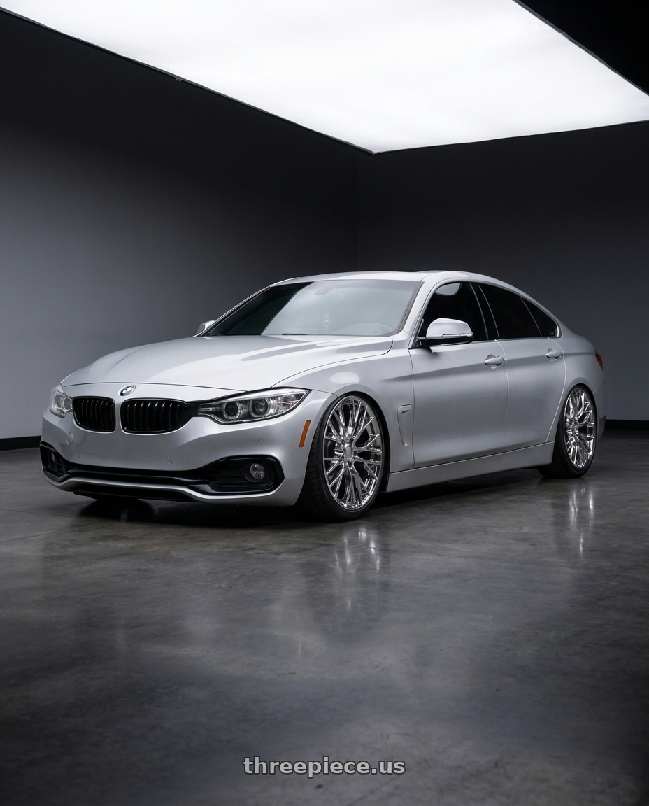 2018 bmw 430i with OE Wheels CV22B 5x120.65 19x10+79 Chrome wheels