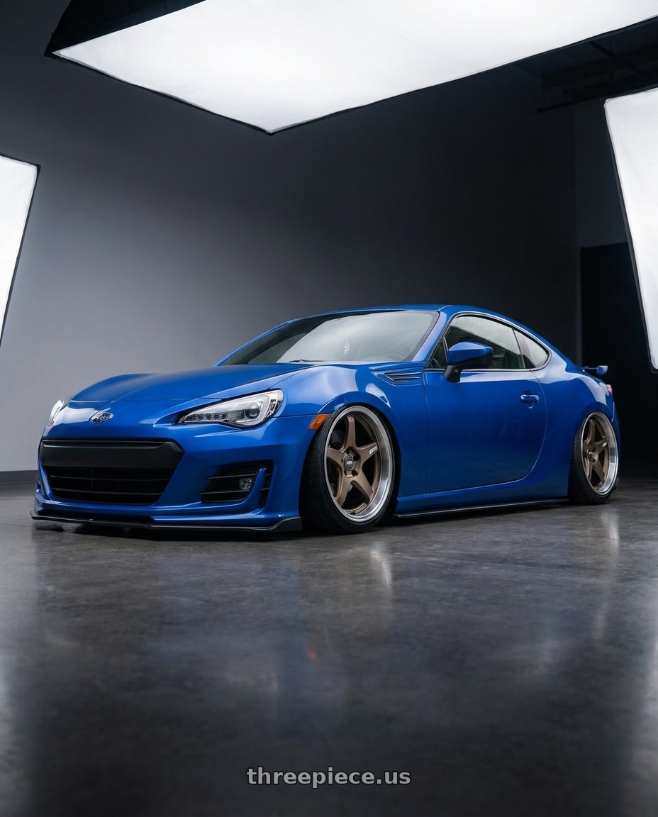 2017 Subaru BRZ with ESR Wheels APEX SERIES AP5 5x100 18x9.5 +35 Matte Bronze wheels