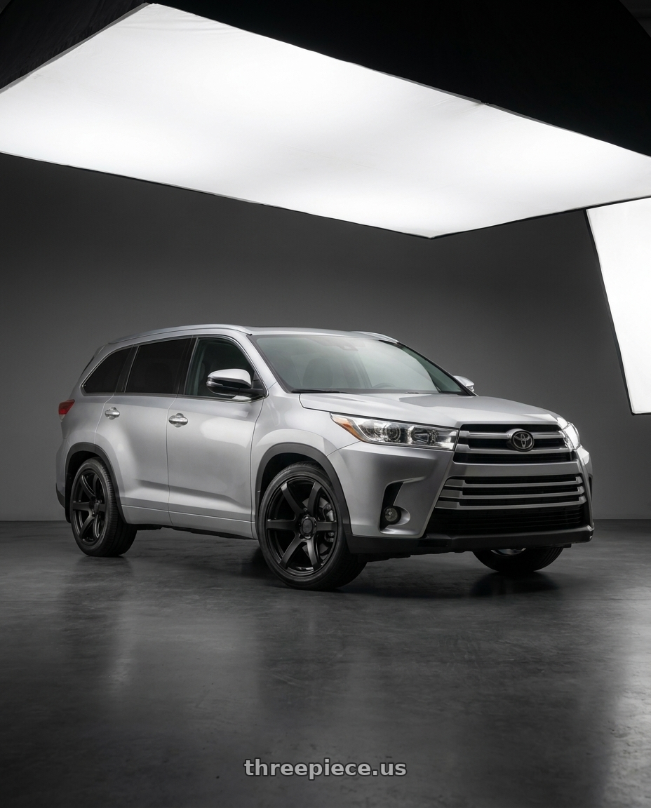 2018 Toyota Highlander with Enkei Cyclone 6x135 18x9+12 Matte Black wheels