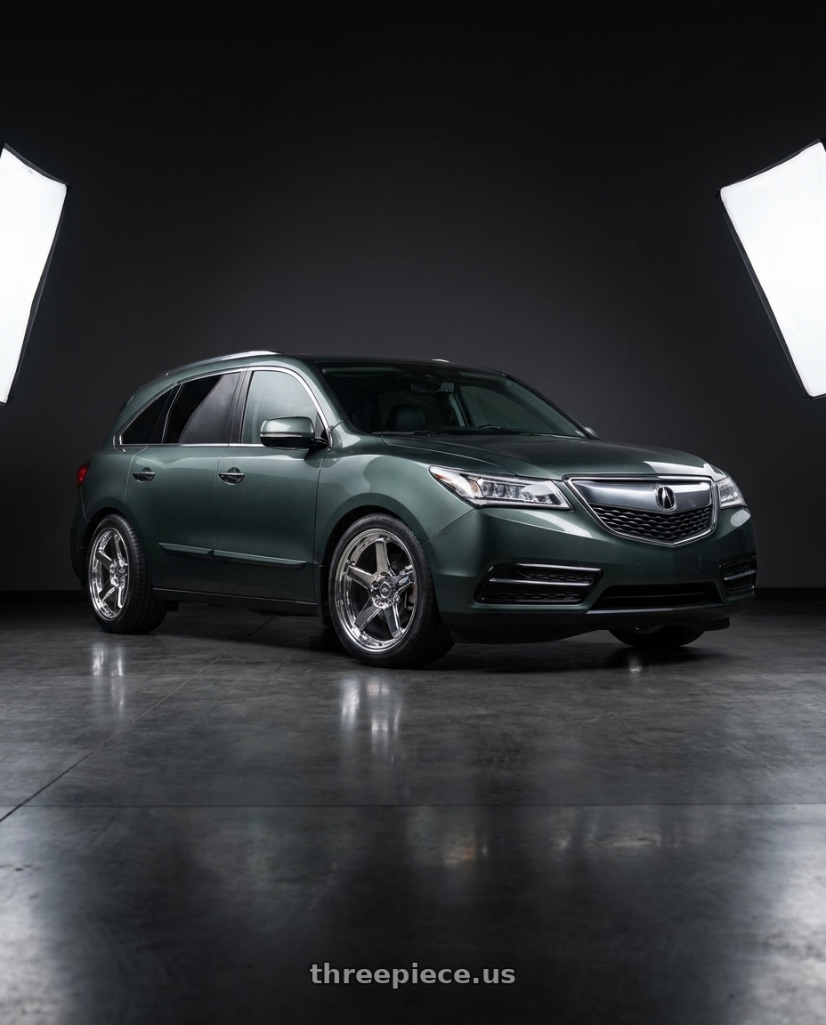 2014 Acura Mdx with ESR Wheels APX5C 5x114.3 19x8.5 +35 Chrome wheels