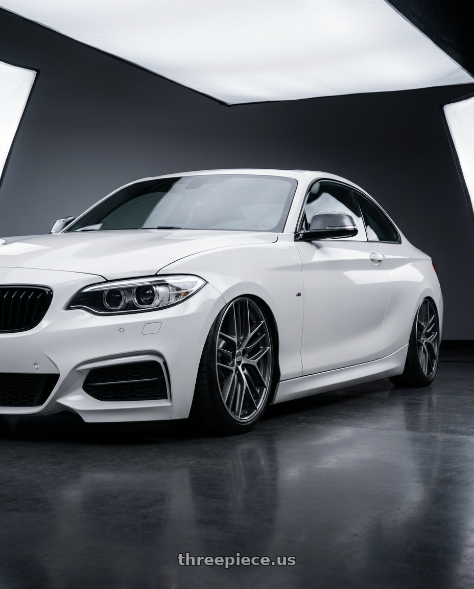 2018 BMW 2 Series F22 with BBS CC-R 5x120 19x9.0+26 Graphite w/ Diamond Cut Face wheels