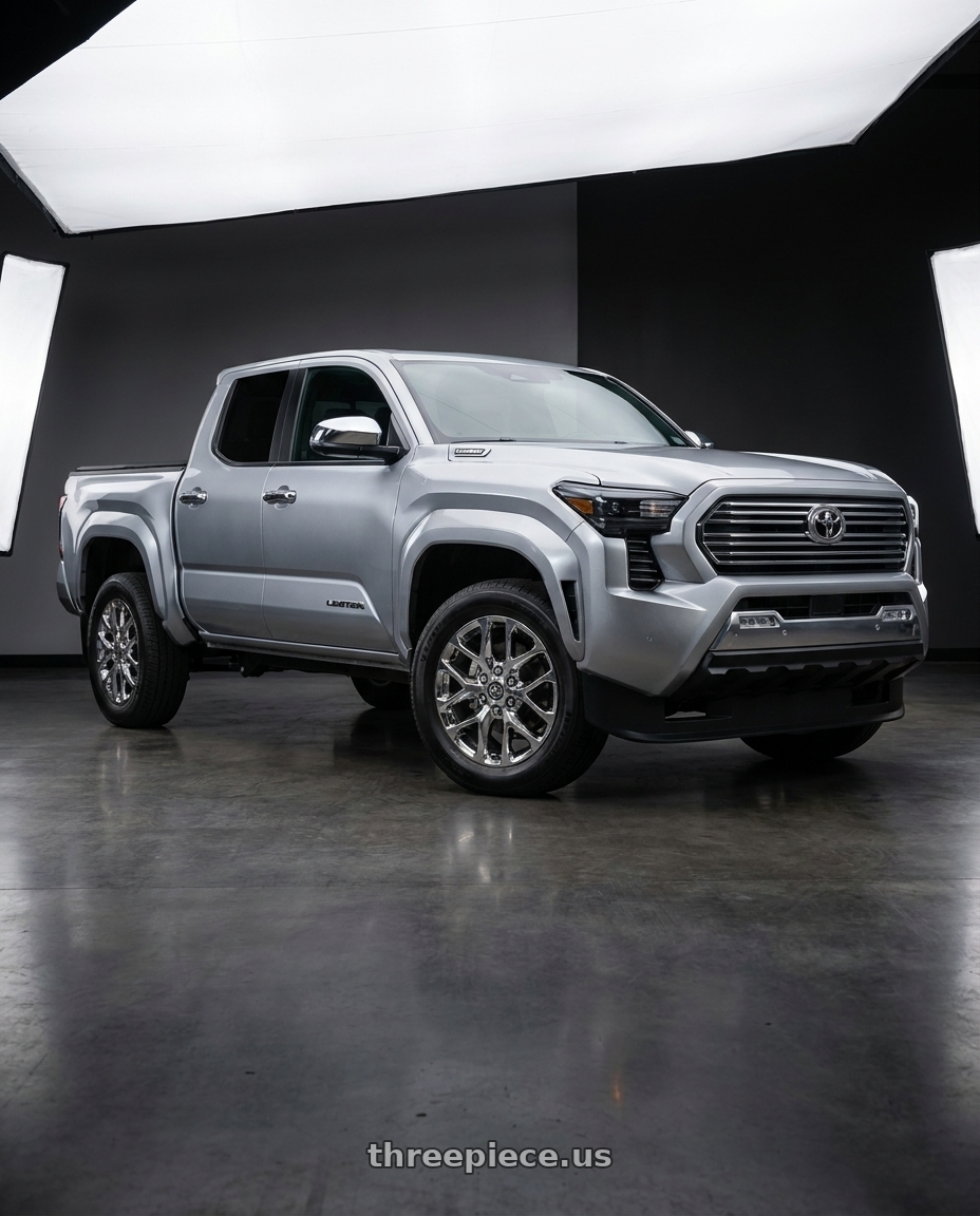 2024 Toyota Tacoma with Performance Replicas PR177 6x139.7 20x9 +24 Chrome wheels