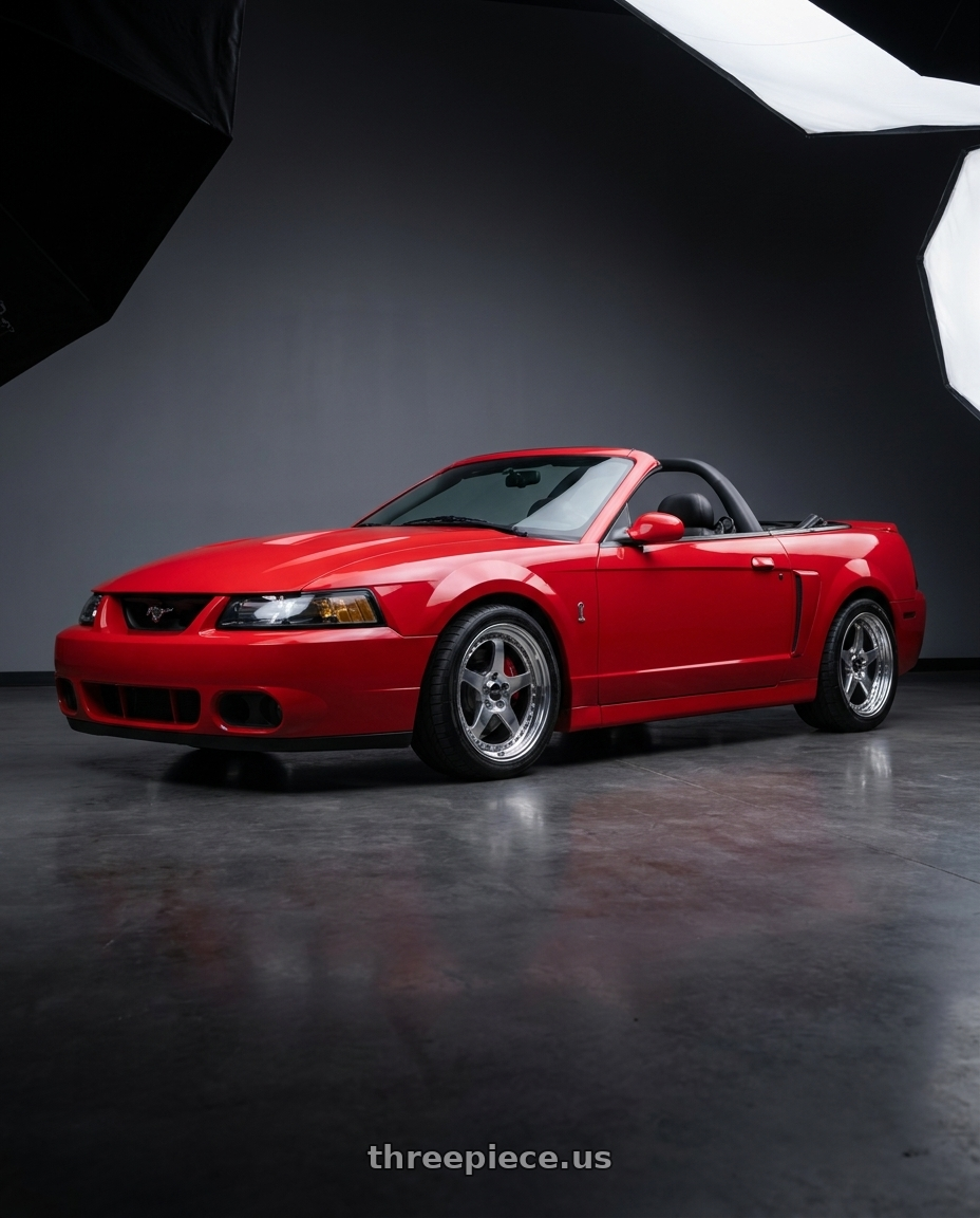 2003 ford mustang Cobra with CCW SA50 4x100 16x7 +0 Polished wheels