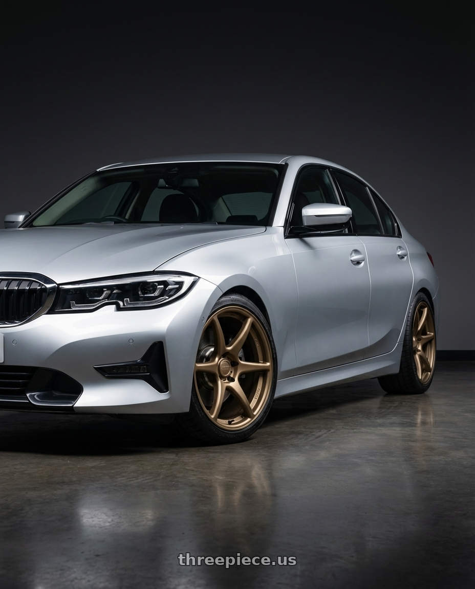 2023 BMW 3 Series G20 with Kansei K11B Tandem 5X112 19x9.5 22 Bronze wheels
