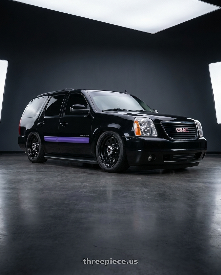 2007 gmc Yukon with Vision HD 84H 6x139.7 16x8-12 Gloss Black wheels