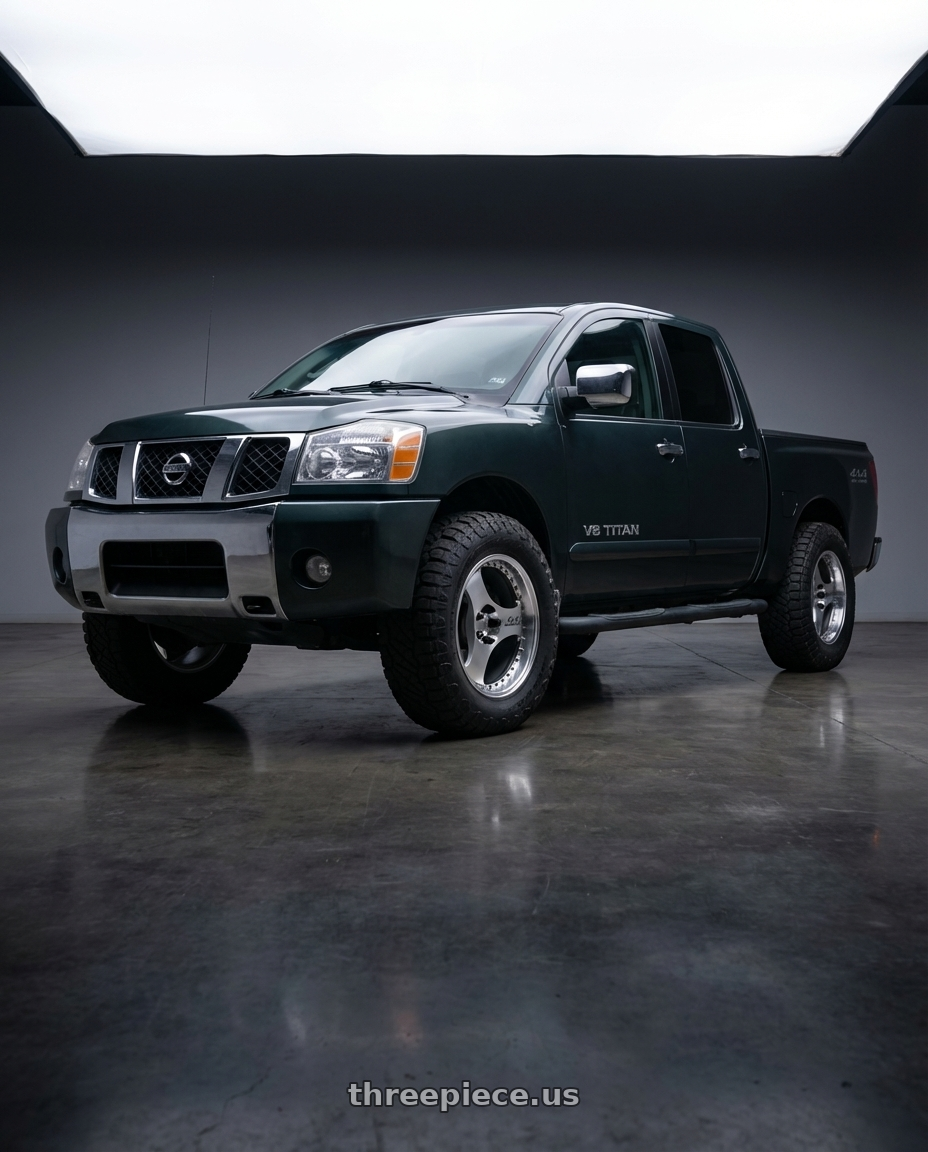 2005 Nissan Titan se with Advan Racing ONI2 PROGRESSIVE 5x114.3 20x10.5 +20 MACHINING & DIAMOND CUT wheels