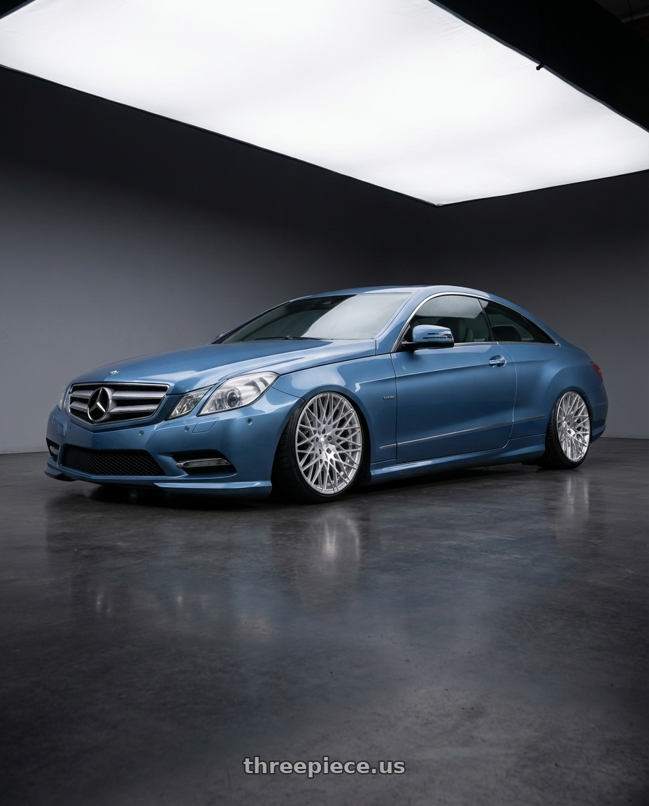2014 Mercedes-Benz E-Class Coupe C207 with Avant Garde Wheels M540 5X112 20x10 +25 Silver Machined wheels
