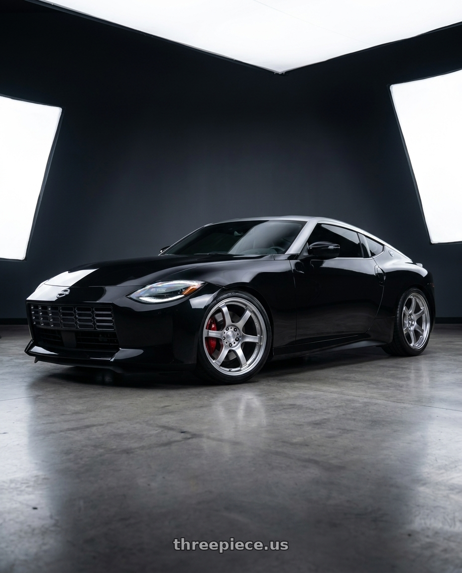 2025 Nissan Z with Gram Lights 57DR 5x114.3 19x9.5 +25 GRACE SILVER wheels