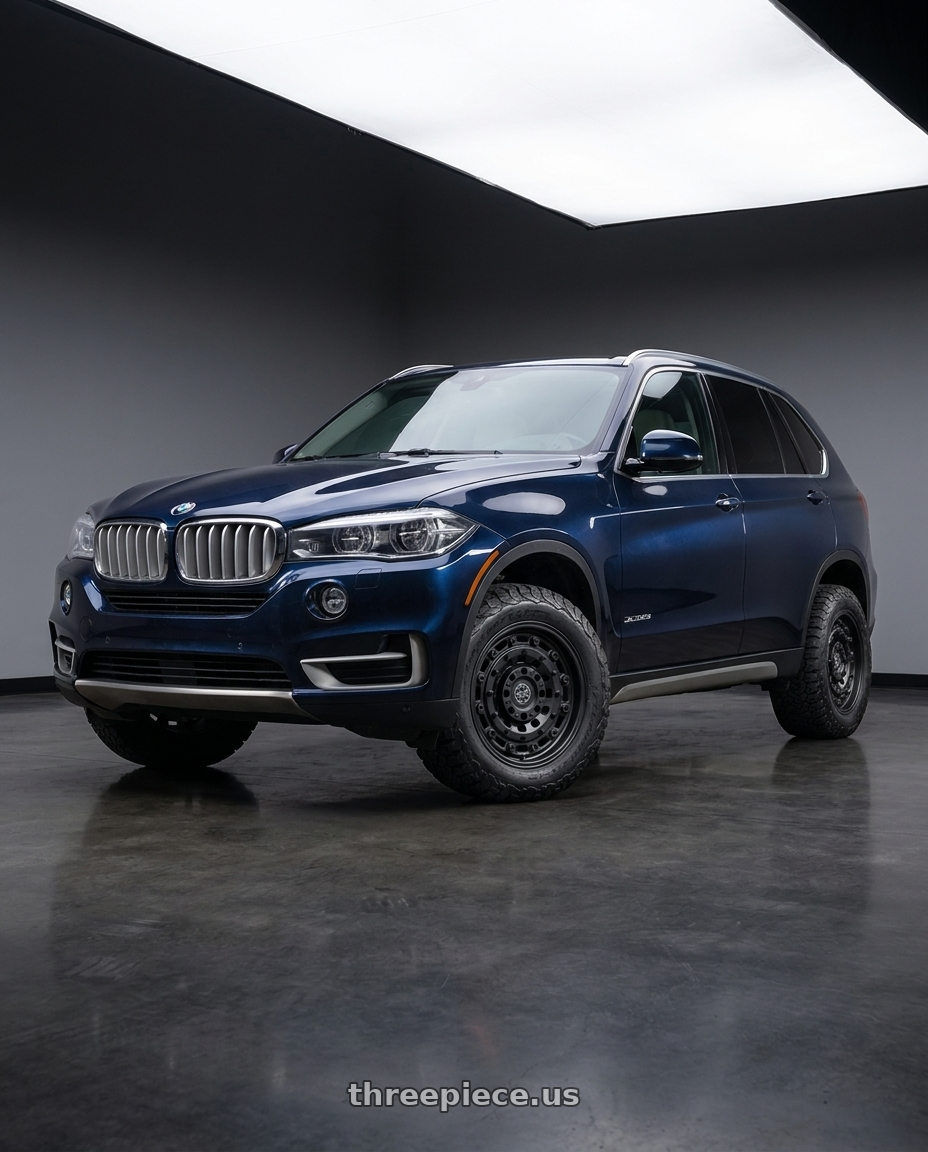 2015 BMW X5 xDrive35d imperial with Black Rhino ARSENAL 5X120 18X8 +30 TEXTURED MATTE BLACK wheels