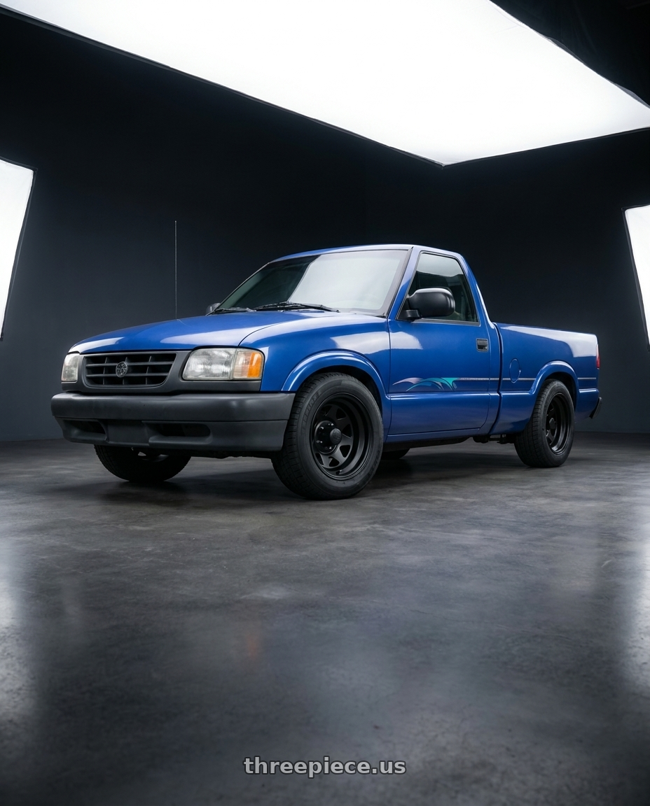 1996 isuzu hombre s with Black Rock 929B Blackjack 5x127 15x10 -38 Matte Black wheels