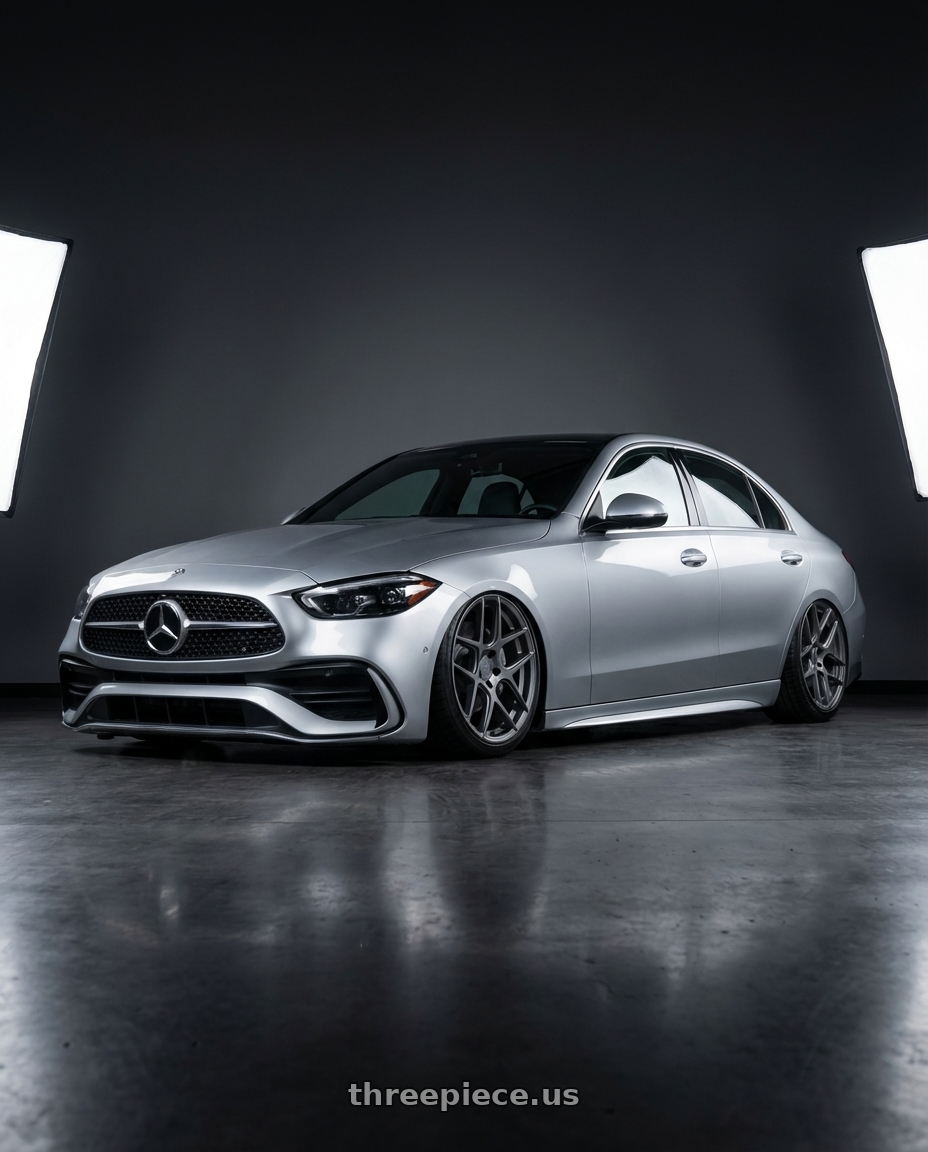 2022 Mercedes-Benz C-Class W206 with Aodhan AFF2 5x112 19x9.5+35 Matte Gray wheels