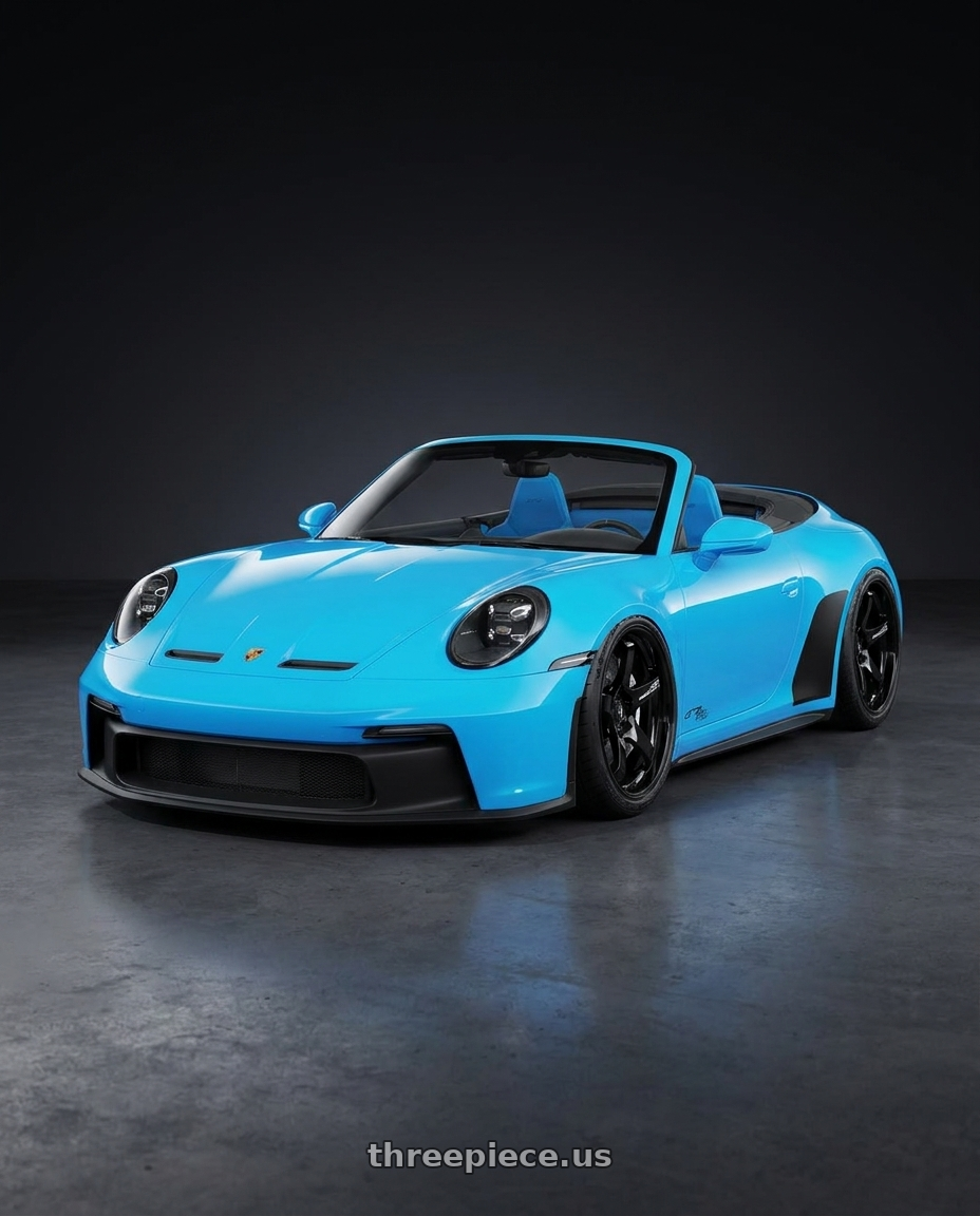 2026 Porsche 911 GT3 S with Advan Racing GT for PORSCHE 5x112 21x10.5 +19 RACING GLOSS BLACK wheels