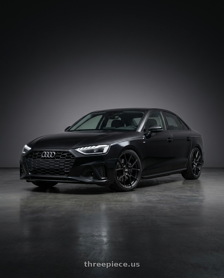 2020 Audi A4 Premium with Rotiform RC199 KPR 5X112 19x8.5 +45 SATIN BLACK wheels