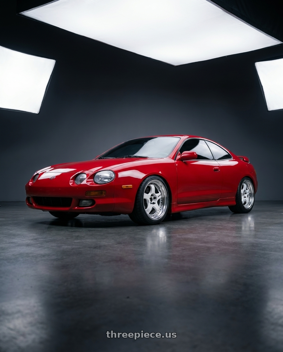 1994 Toyota Celica GT with Work Meister S1 3P 5x100 17x7.5+42 W Disk White wheels