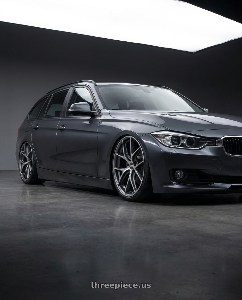 2016 BMW 3 Series F30 with BBS CC-R 5x120 19x9.0+26 Graphite w/ Diamond Cut Face wheels