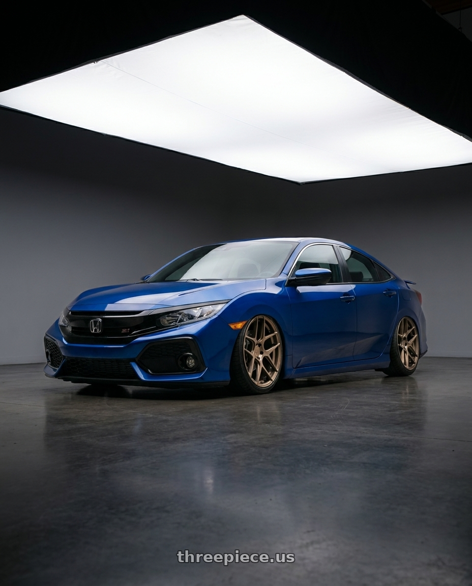 2018 Civic si with Aodhan AFF2 5x114.3 19x8.5+35 Matte Bronze wheels