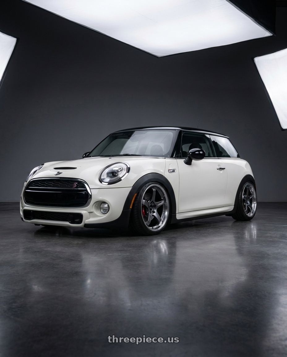 2017 mini cooper jcw with Advan Racing GT BEYOND 5x112 18x8.0 +42 RACING TITANIUM BLACK wheels