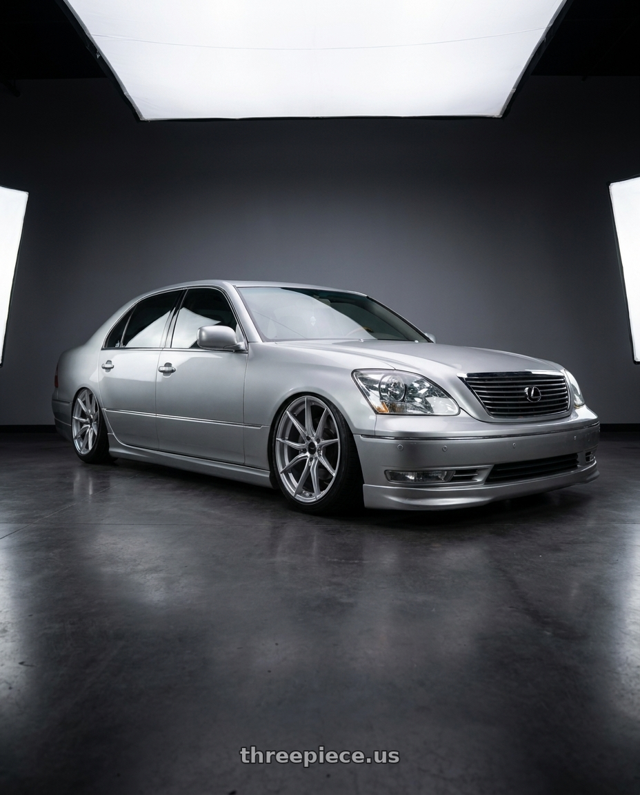 2005 Lexus ls430 UL SLVR with Advanti Racing 80S Hybris 5X115 17x7.5 +36 Silver with Machined Face wheels