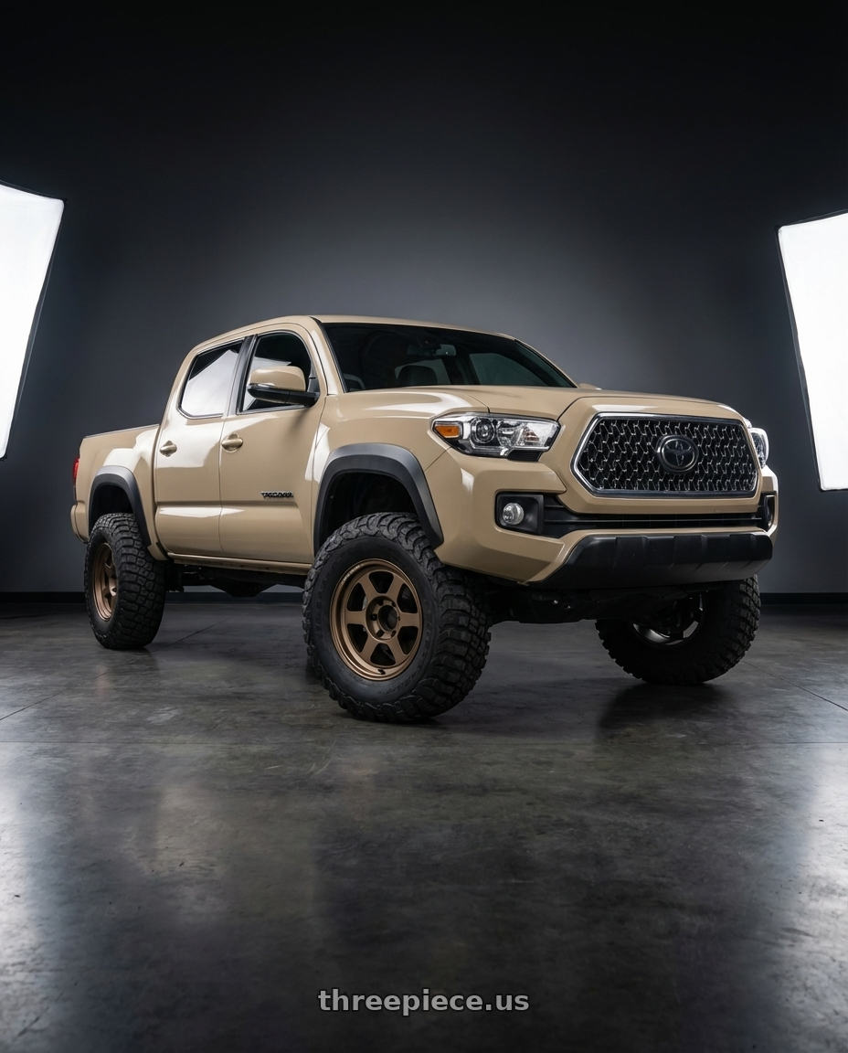 2018 Toyota Tacoma  with Volk Racing TE37XT M-Spec 6x139.7 16x8.0 0 Bronze Almite wheels