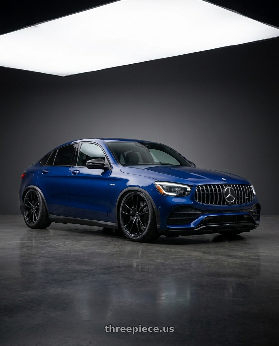 2021 Glc 43 coupe amg with Petrol P2B 4X114.3 16X7 +40 GLOSS BLACK wheels